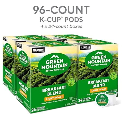 The selected pack contains 96 K-Cup pods in four 24-count boxes.