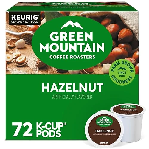 Hazelnut 72-count K-Cup packaging